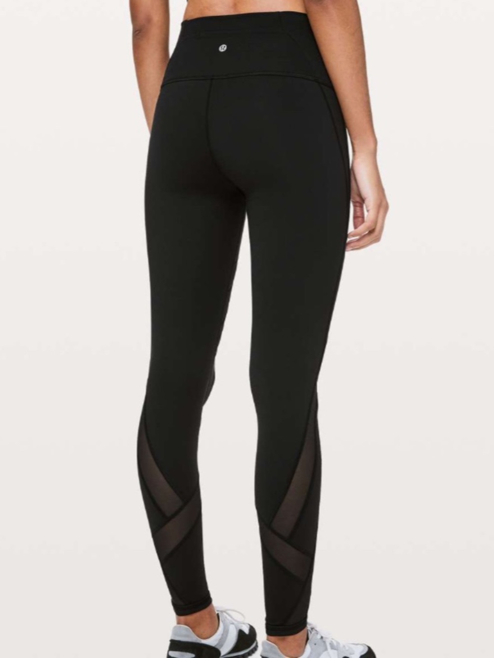 Lululemon Wunder Under High-Rise Tight Mesh 28" Black Leggings Size 4